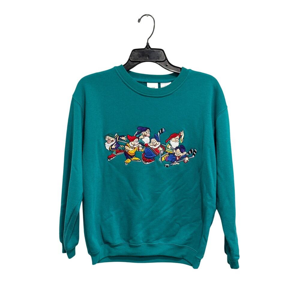 Vintage Embroidered Ice Hockey Dwarf Pullover